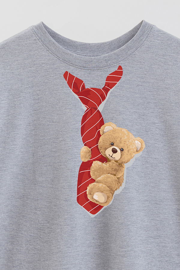 REMERA OVER ESTAMPADA UNISEX TEDDY TIE
