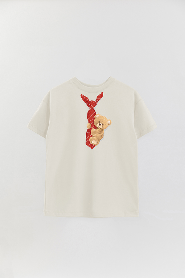 REMERA OVER ESTAMPADA UNISEX TEDDY TIE