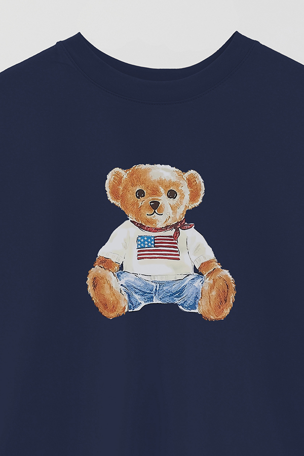 REMERA OVER ESTAMPADA UNISEX BEAR BABY BEAR