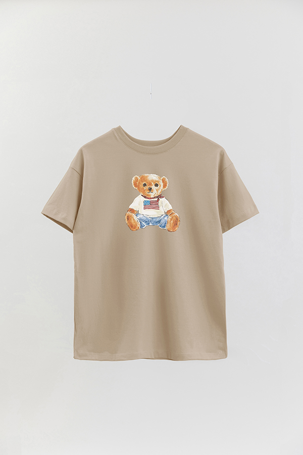 REMERA OVER ESTAMPADA UNISEX BEAR BABY BEAR