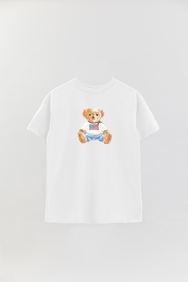 REMERA OVER ESTAMPADA UNISEX BEAR BABY BEAR