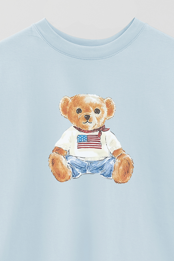 REMERA OVER ESTAMPADA UNISEX BEAR BABY BEAR