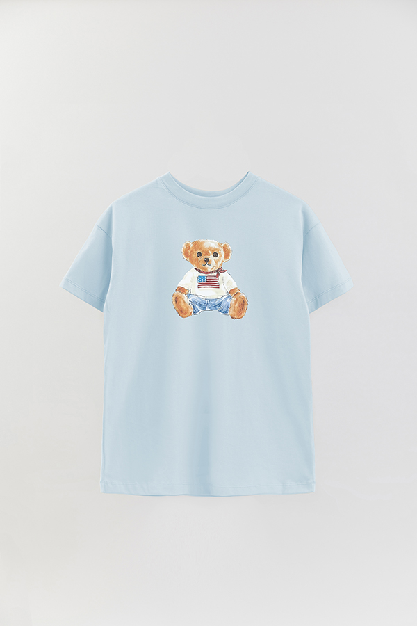 REMERA OVER ESTAMPADA UNISEX BEAR BABY BEAR