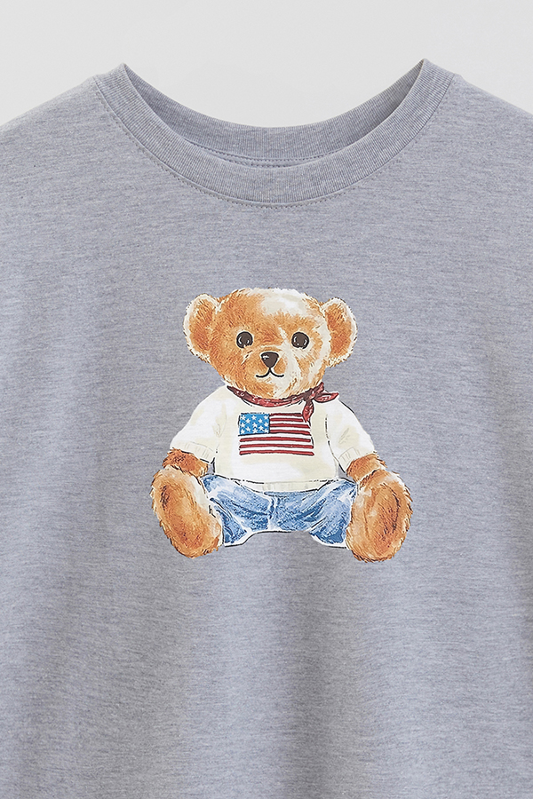 REMERA OVER ESTAMPADA UNISEX BEAR BABY BEAR