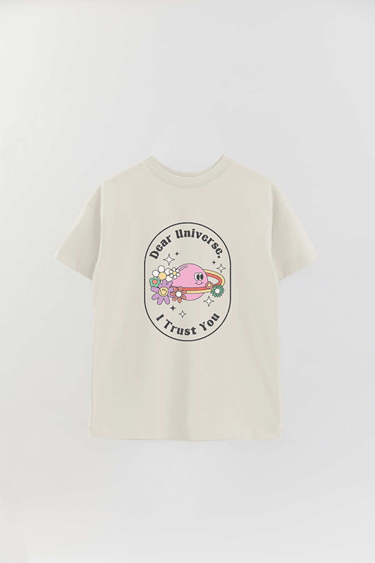 REMERA OVER ESTAMPADA RT2 DEAR UNIVERSE