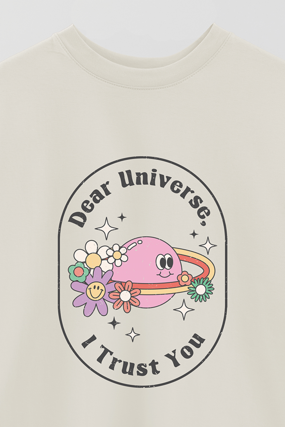 REMERA OVER ESTAMPADA RT2 DEAR UNIVERSE