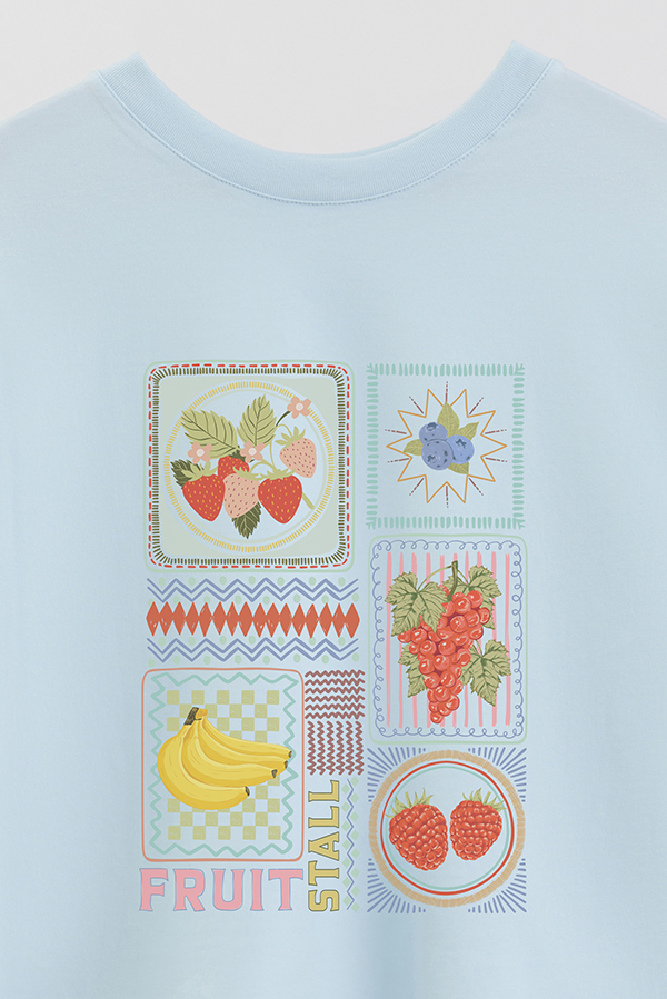 REMERA CROP ESTAMPADA STALL FRUIT 2