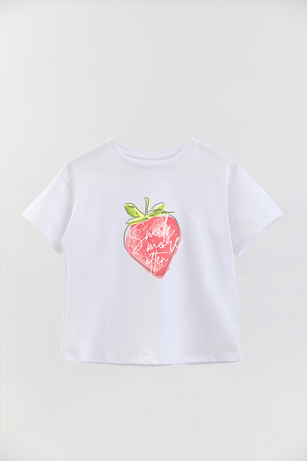 REMERA GIRL OVER SMILE MORE