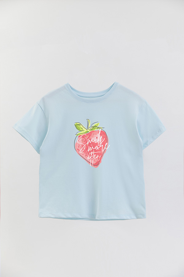 REMERA GIRL OVER SMILE MORE