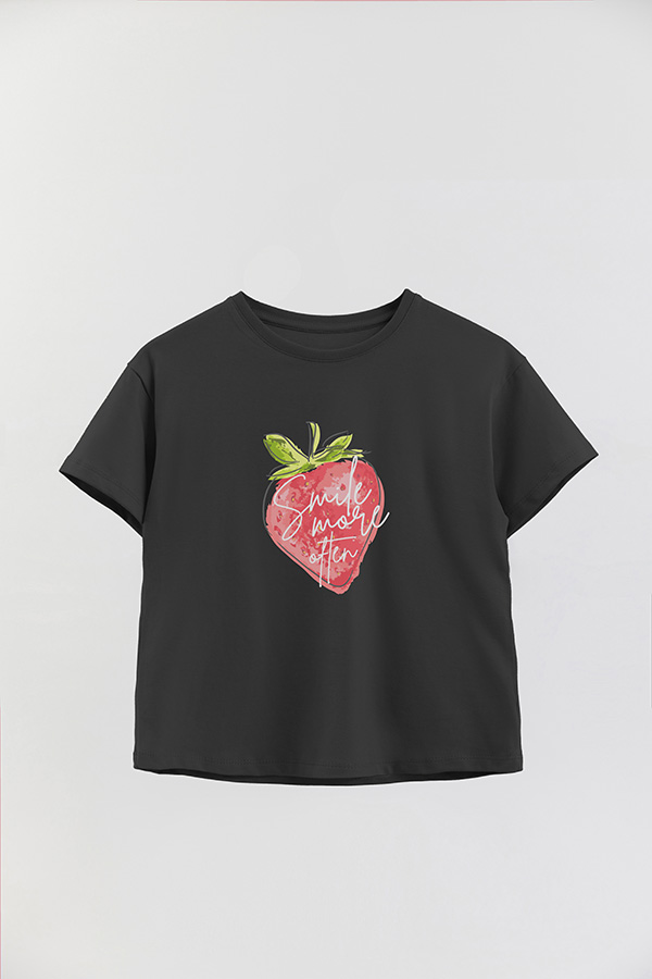 REMERA GIRL OVER SMILE MORE