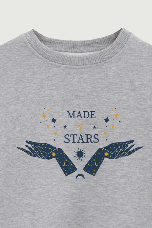 BUZO CREWNECK ESTAMPADO MST MADE OF STARS