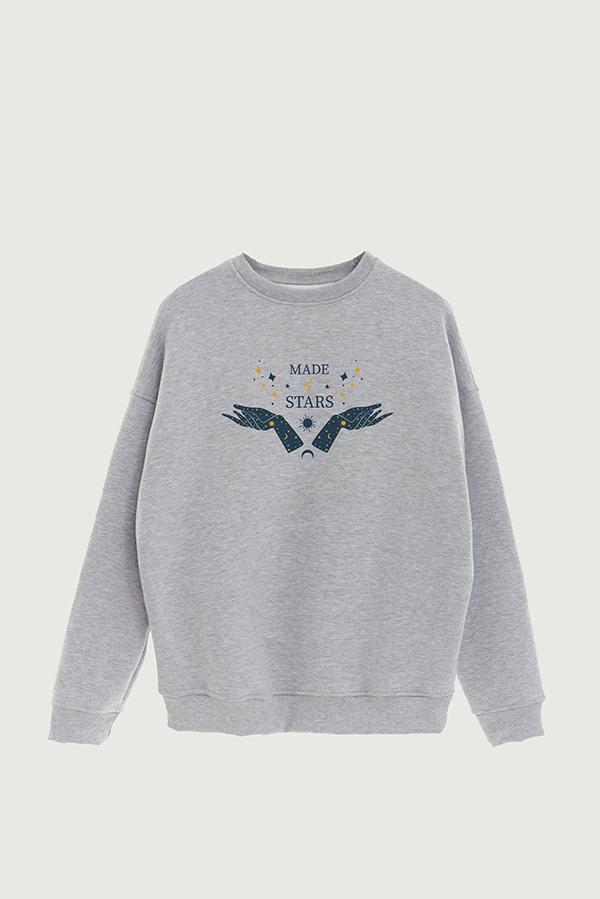 BUZO CREWNECK ESTAMPADO MST MADE OF STARS