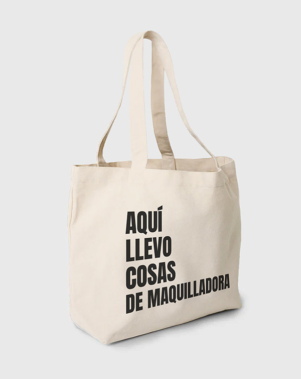 TOTE BAG AQUI LLEVO MAQUILLADORA