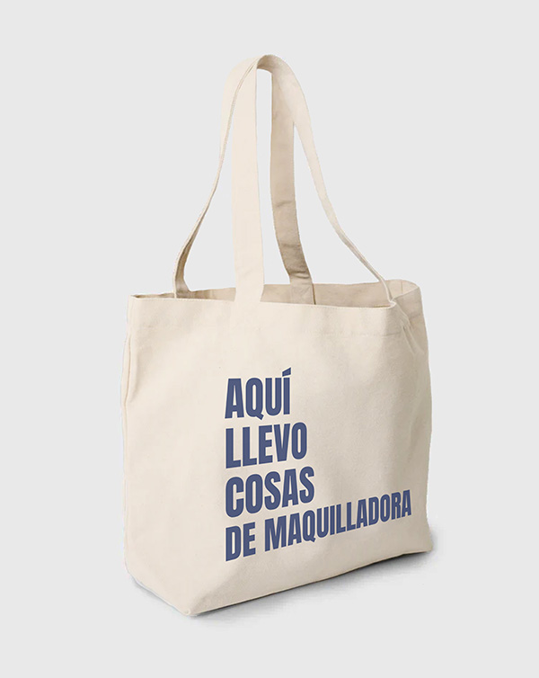 TOTE BAG AQUI LLEVO MAQUILLADORA