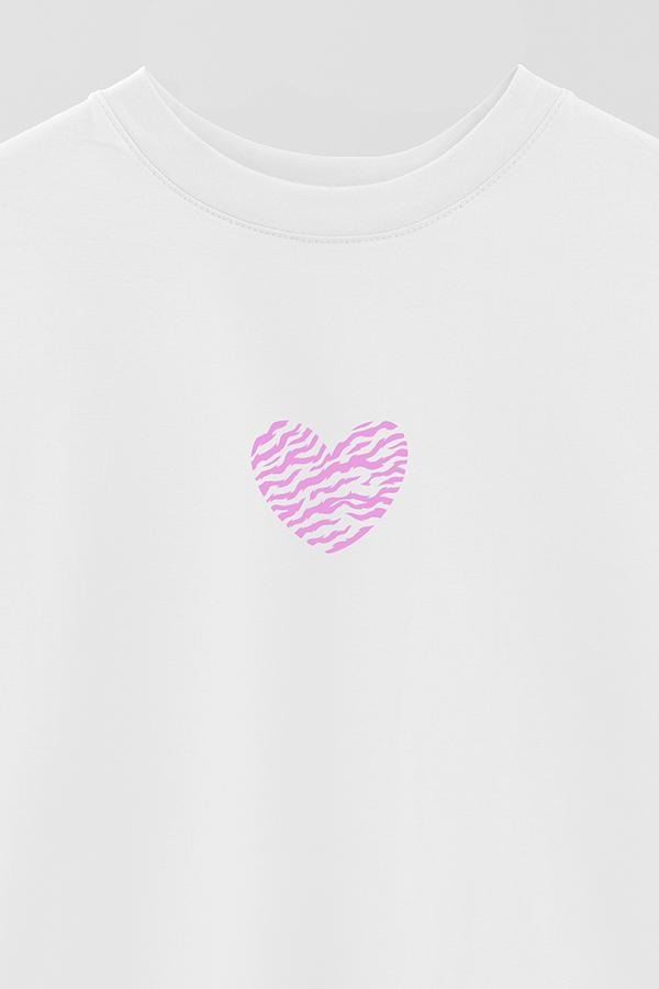 REMERA OVER ESTAMPADA TGR HEART PRINT