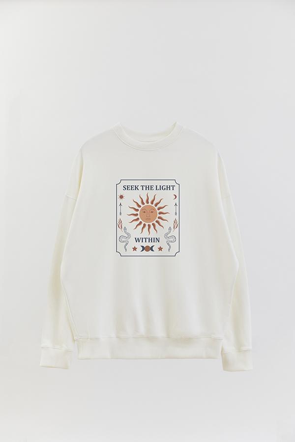 BUZO CREWNECK ESTAMPADO MST SEEK THE LIGHT