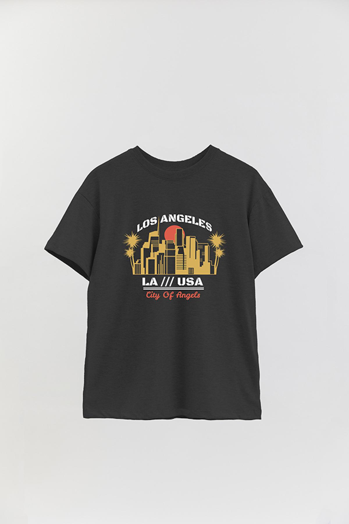 REMERA OVER ESTAMPADA CT LOS ANGELES USA