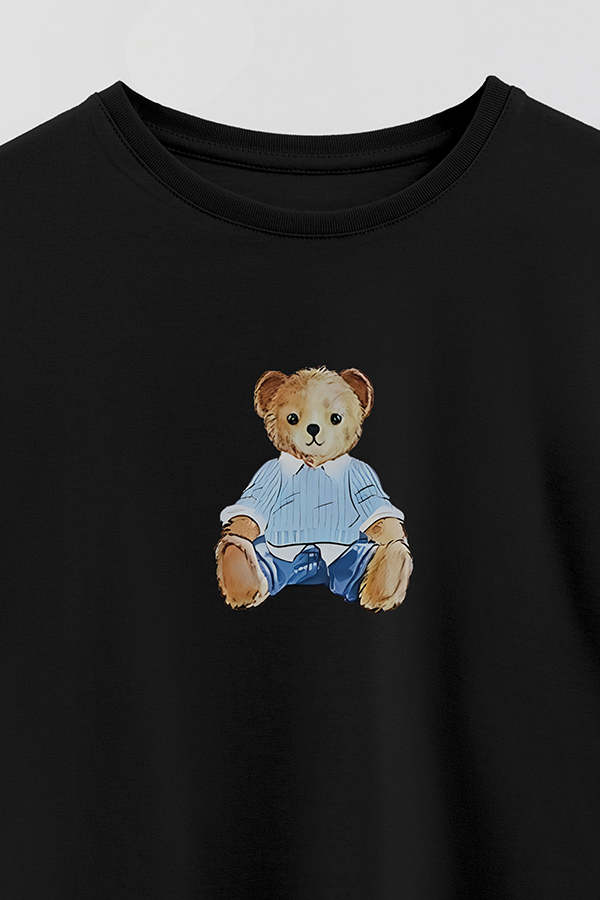REMERA GB OVERSIZE BEAR SITTING BLUE