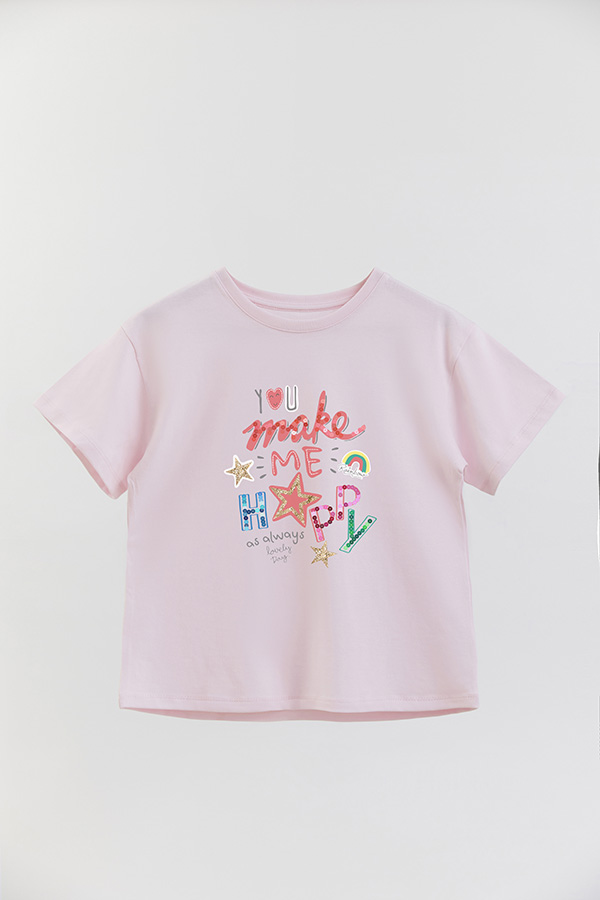 REMERA GIRL OVER YOU MAKE ME HAPPY