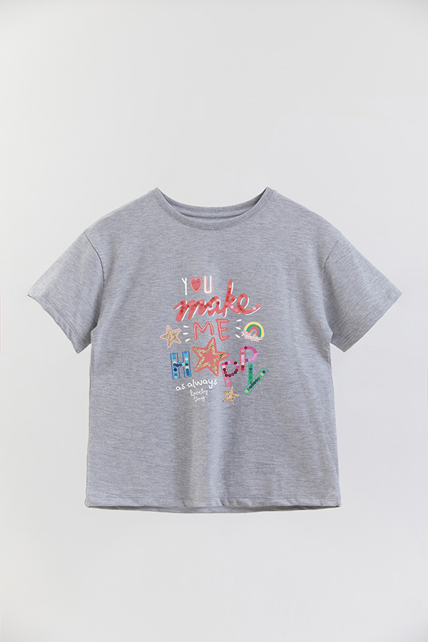REMERA GIRL OVER YOU MAKE ME HAPPY