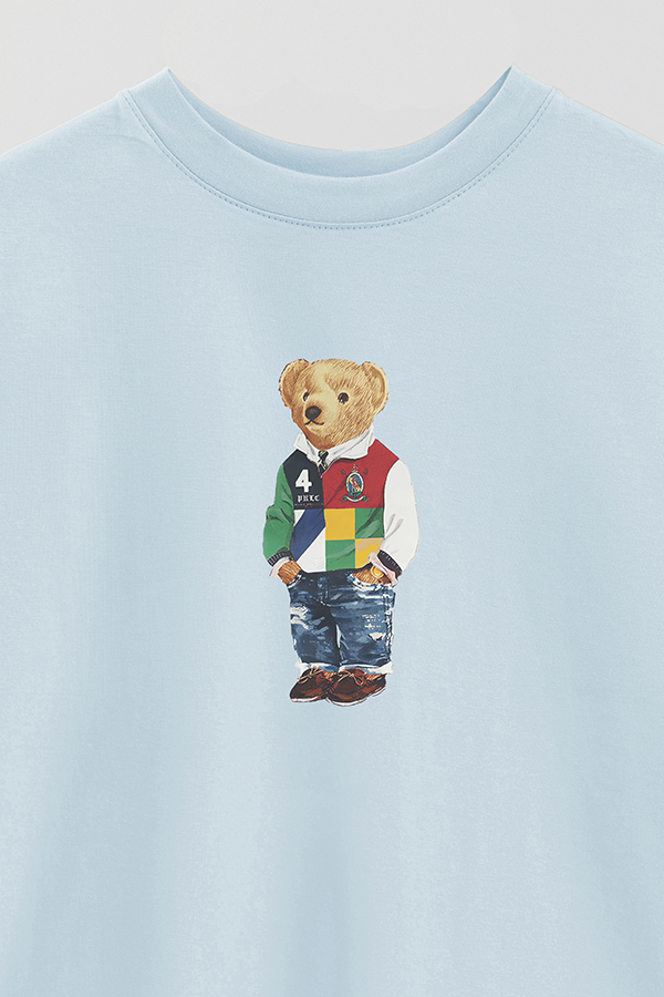 REMERA OVER ESTAMPADA UNISEX BEAR COLORED SWEATSHIRT