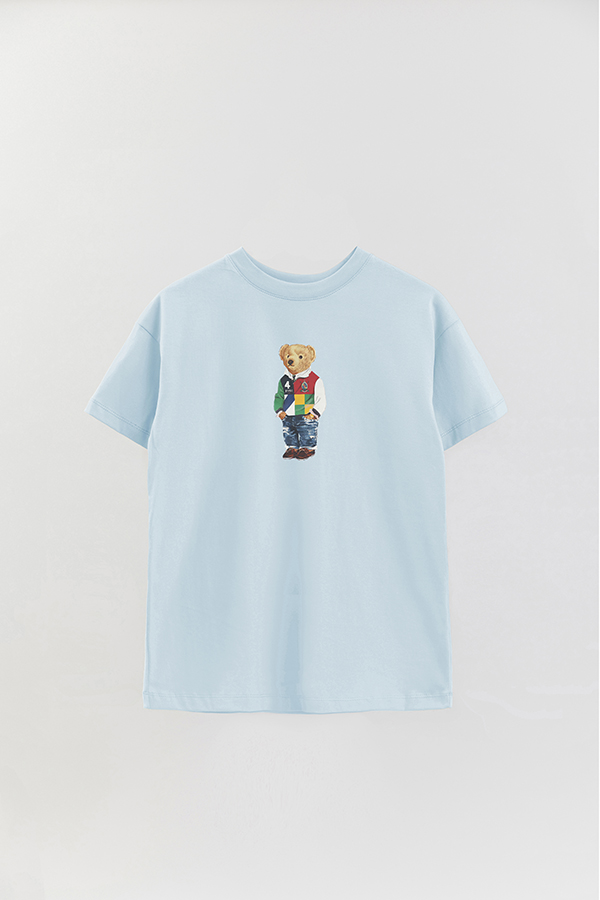 REMERA OVER ESTAMPADA UNISEX BEAR COLORED SWEATSHIRT