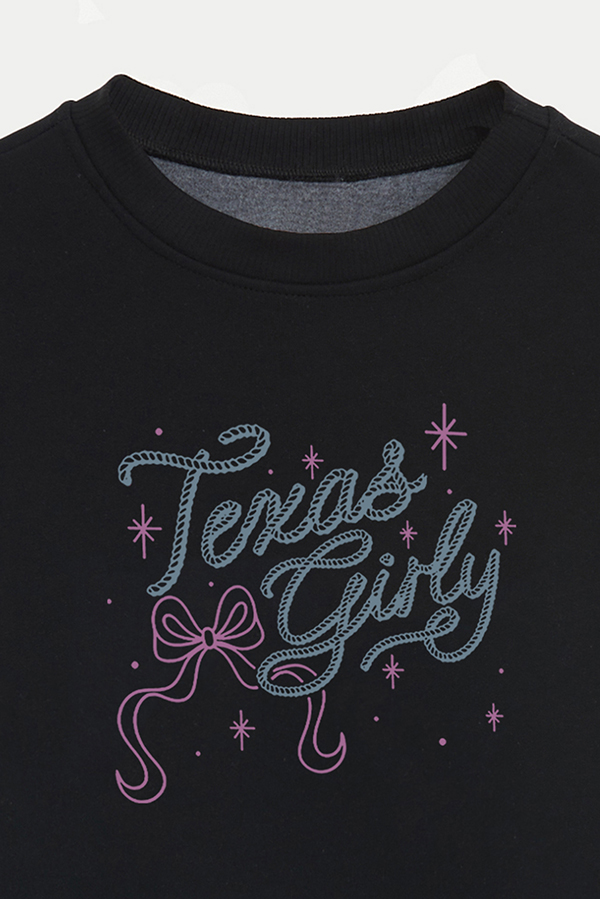 BUZO CROP ESTAMPADO TEXAN TEXAS GIRLY