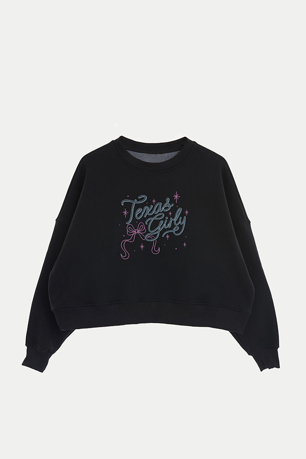BUZO CROP ESTAMPADO TEXAN TEXAS GIRLY