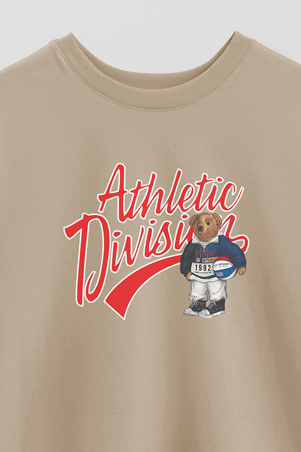 REMERA OVER ESTAMPADA UNISEX BEAR ATHLETIC DIVISON 3