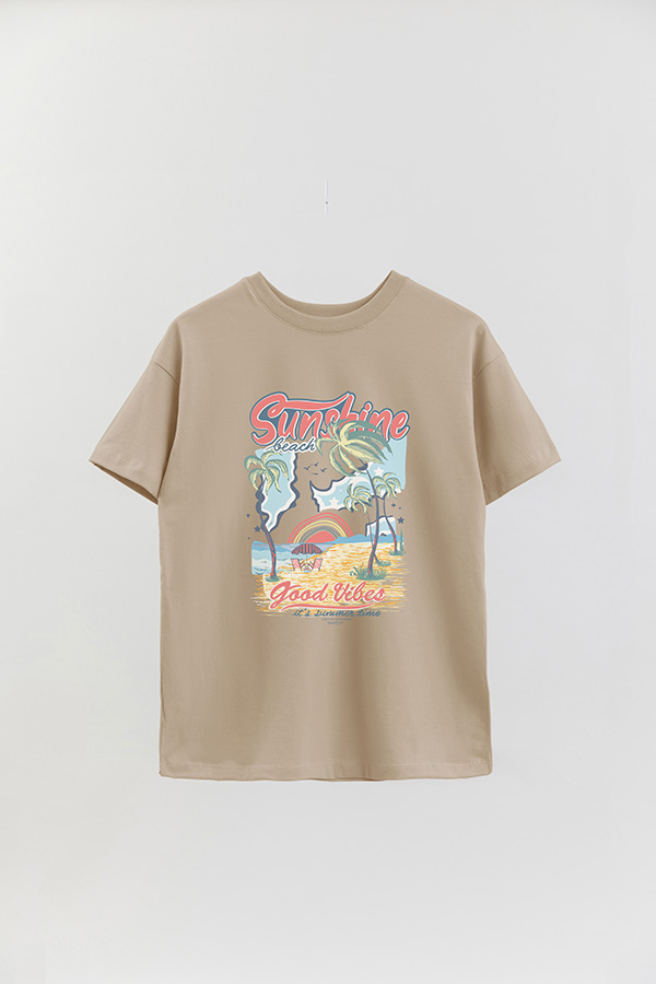 REMERA OVER ESTAMPADA SUNSHINE VIBES