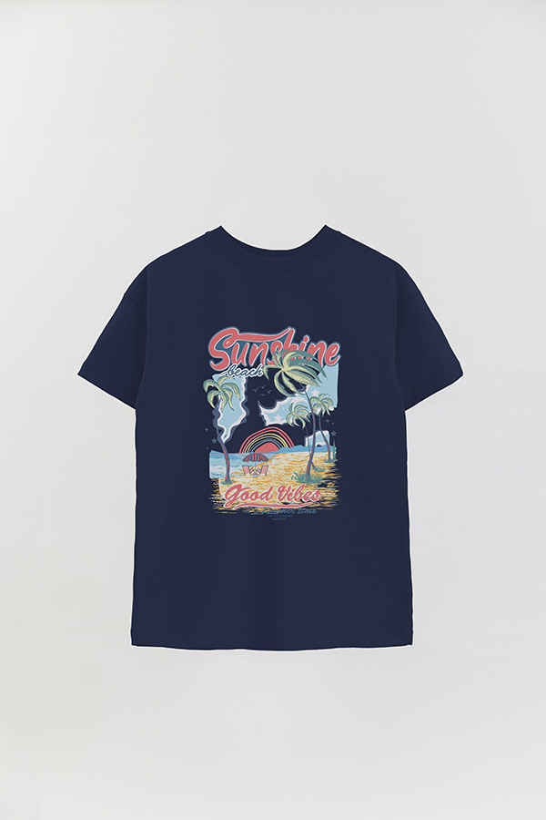 REMERA OVER ESTAMPADA SUNSHINE VIBES