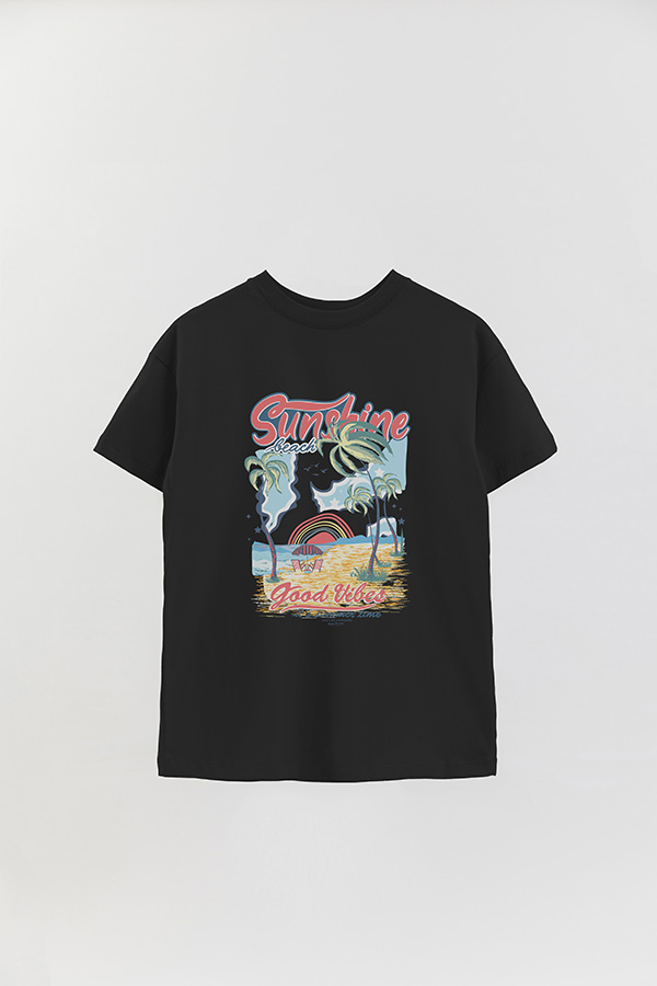 REMERA OVER ESTAMPADA SUNSHINE VIBES