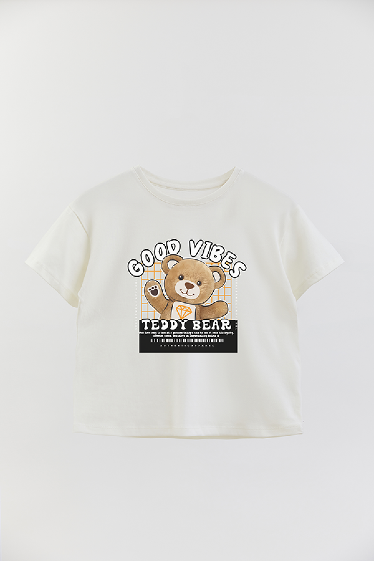 REMERA BOY OVER TEDDY GOOD VIBES