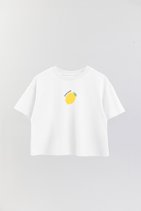 REMERA CROP ESTAMPADA ITALY I AM SOUR