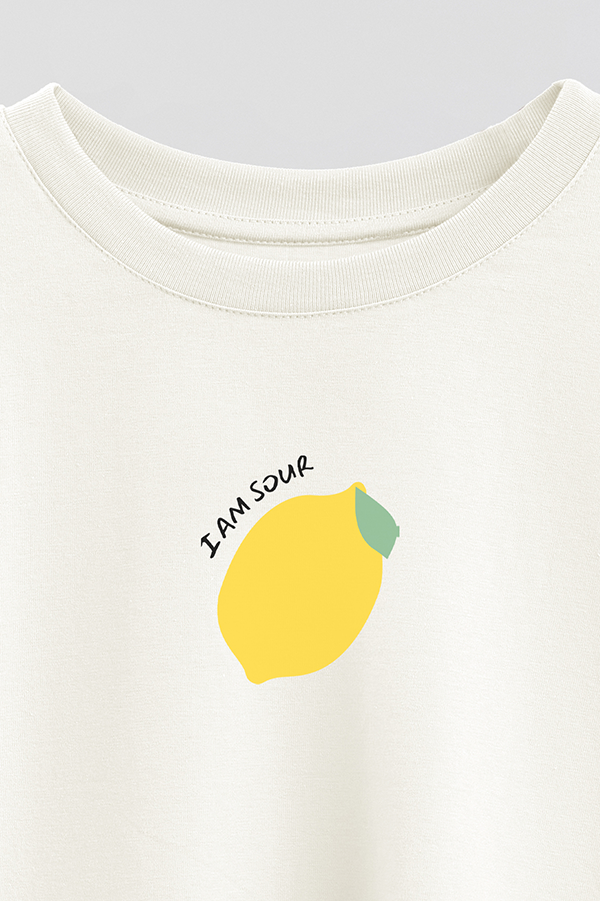 REMERA CROP ESTAMPADA ITALY I AM SOUR