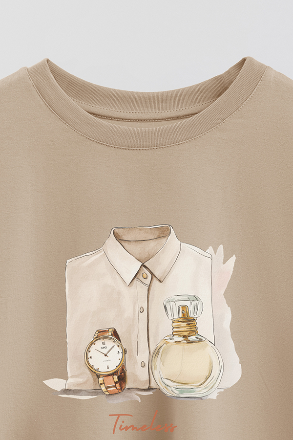 REMERA CROP ESTAMPADA COASTAL TIMELESS