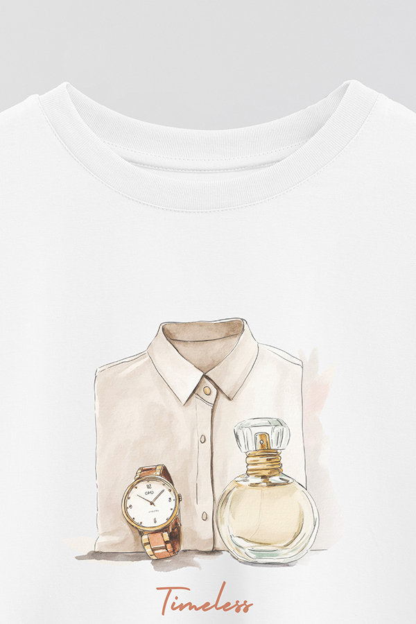 REMERA CROP ESTAMPADA COASTAL TIMELESS