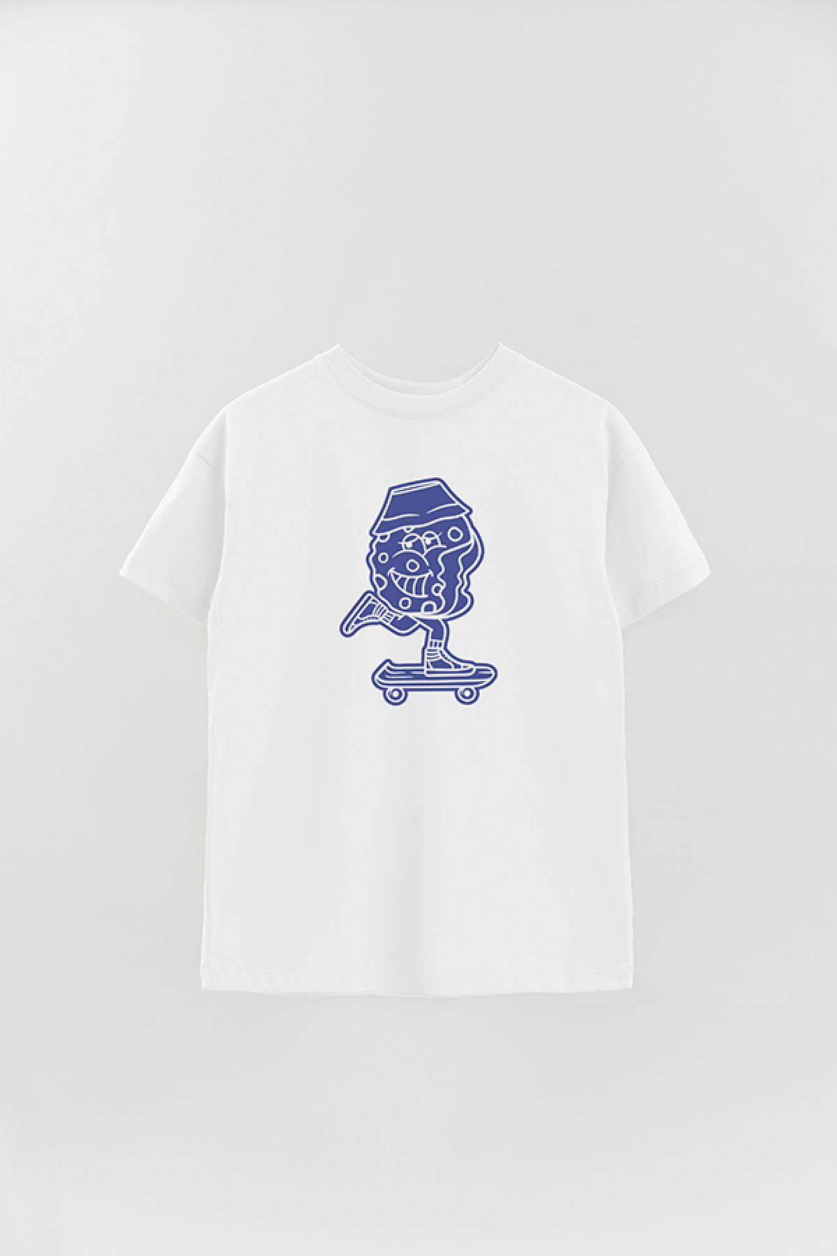 REMERA OVER ESTAMPADA JF COOKIE SKATING