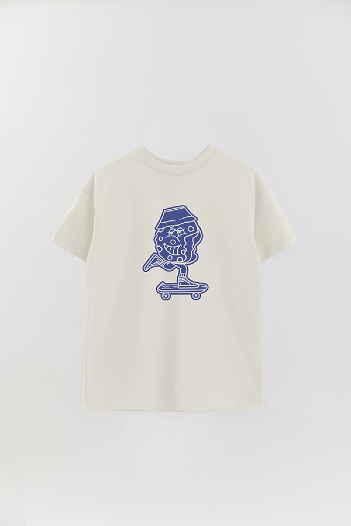 REMERA OVER ESTAMPADA JF COOKIE SKATING