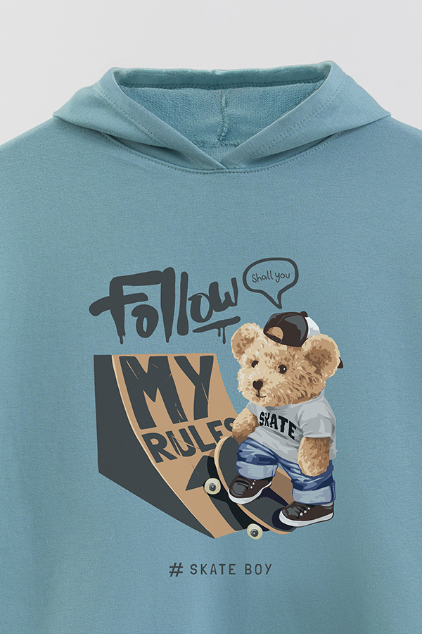 HOODIE RUSTICO BOY TEDDY SKATE BOY