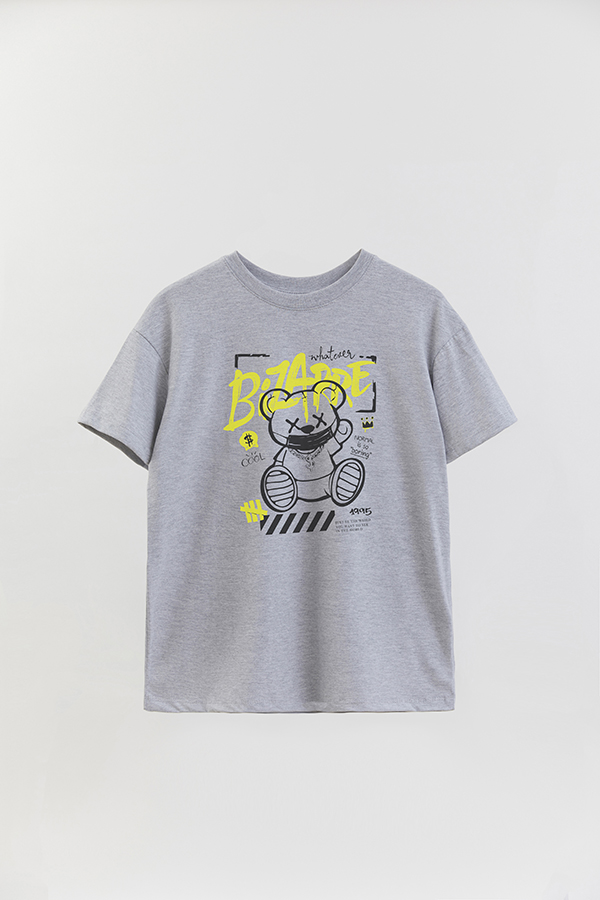 REMERA OVER ESTAMPADA UNISEX TEDDY BIZARRE