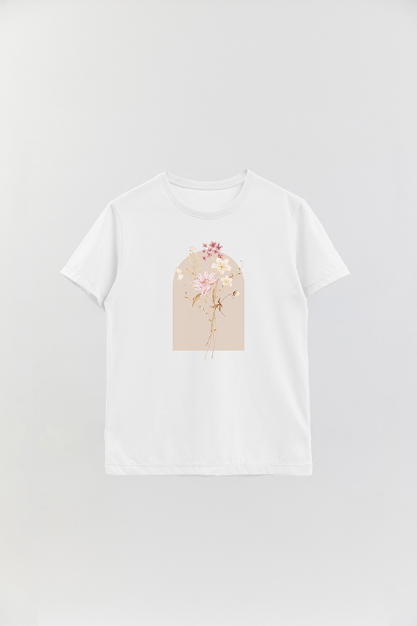 REMERA BASICA ESTAMPADA FLORAL ARCH 2REMERA BASICA ESTAMPADA PEONIES