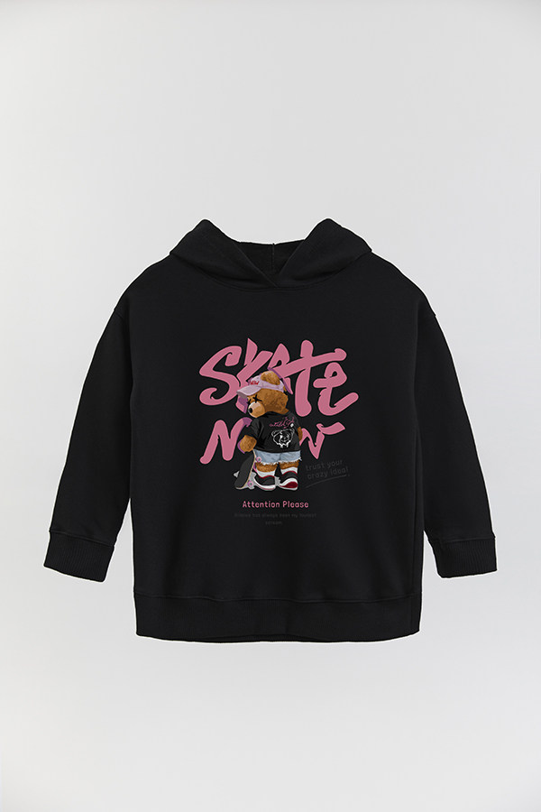 HOODIE RUSTICO BOY TEDDY SKATE PINK