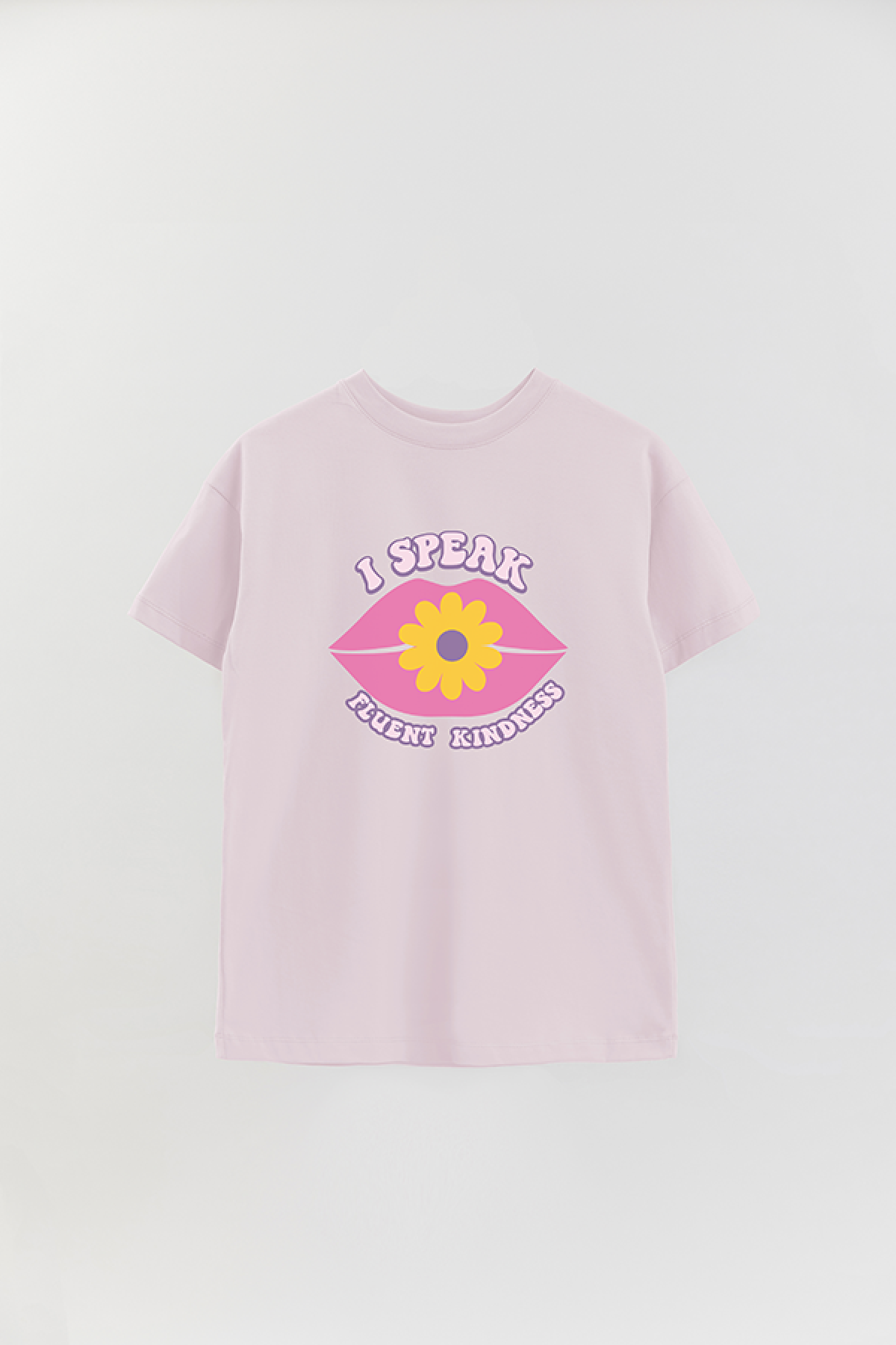 REMERA OVER ESTAMPADA LV2 I SPEAK FLUENT KINDNESS