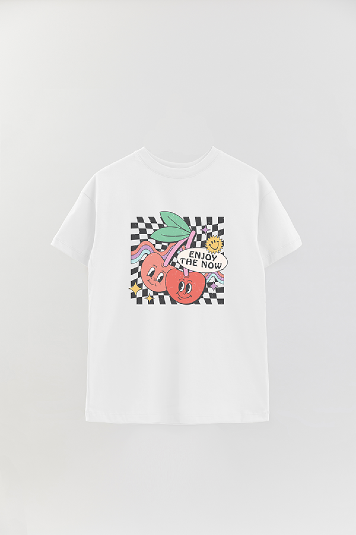 REMERA OVER ESTAMPADA RT2 ENJOY THE NOW