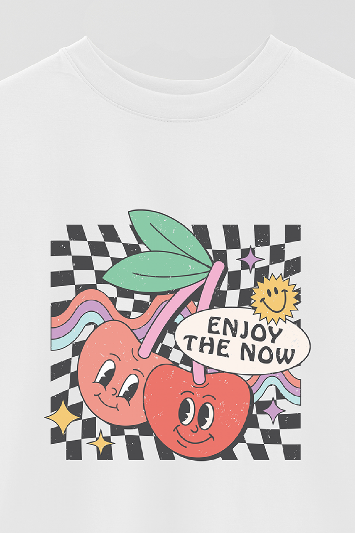 REMERA OVER ESTAMPADA RT2 ENJOY THE NOW