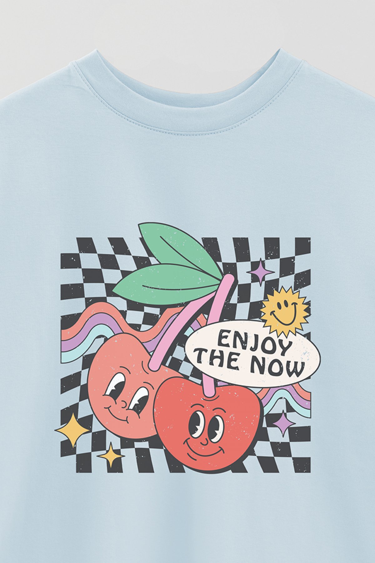REMERA OVER ESTAMPADA RT2 ENJOY THE NOW