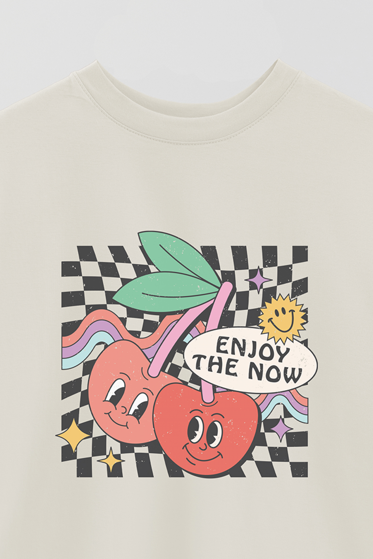 REMERA OVER ESTAMPADA RT2 ENJOY THE NOW