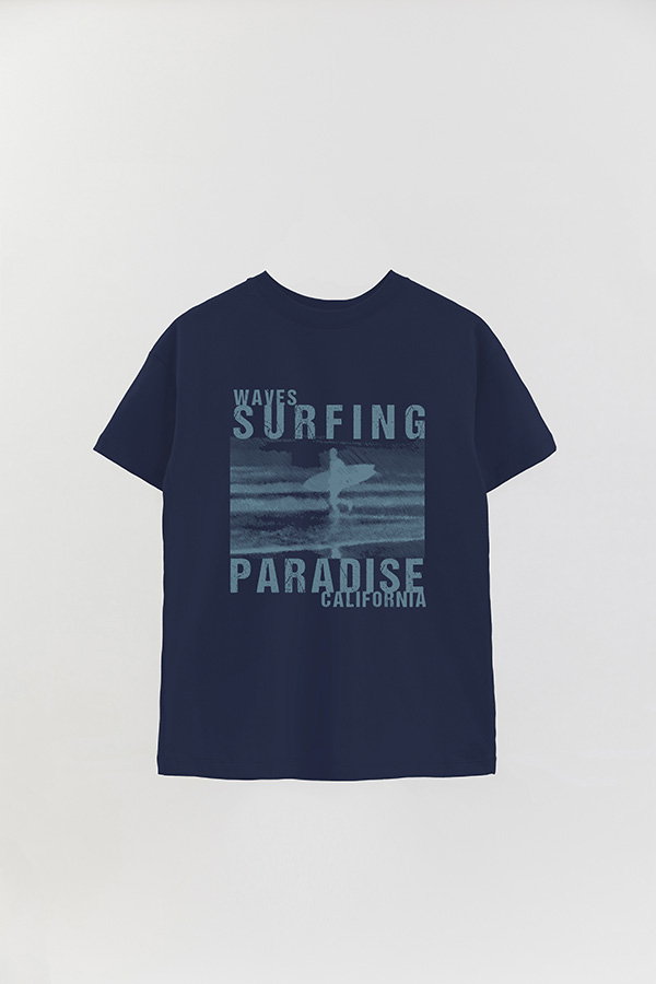 REMERA OVER ESTAMPADA PH WAVES SURFING