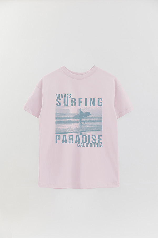 REMERA OVER ESTAMPADA PH WAVES SURFING